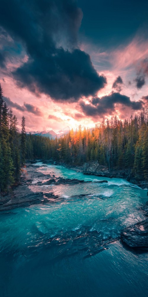 Image river of emeralds, nature, river, cloud, water