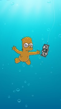 Download Cute Bart Simpson Swag Iphone Theme Wallpaper  Wallpaperscom
