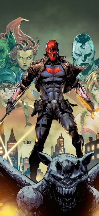 Roter Haubenverbrecher 50, Red Hood Outlaw 2016-50, Scott Lobdell, Jason Todd, Joker. Wallpaper in 1080x2340 Resolution