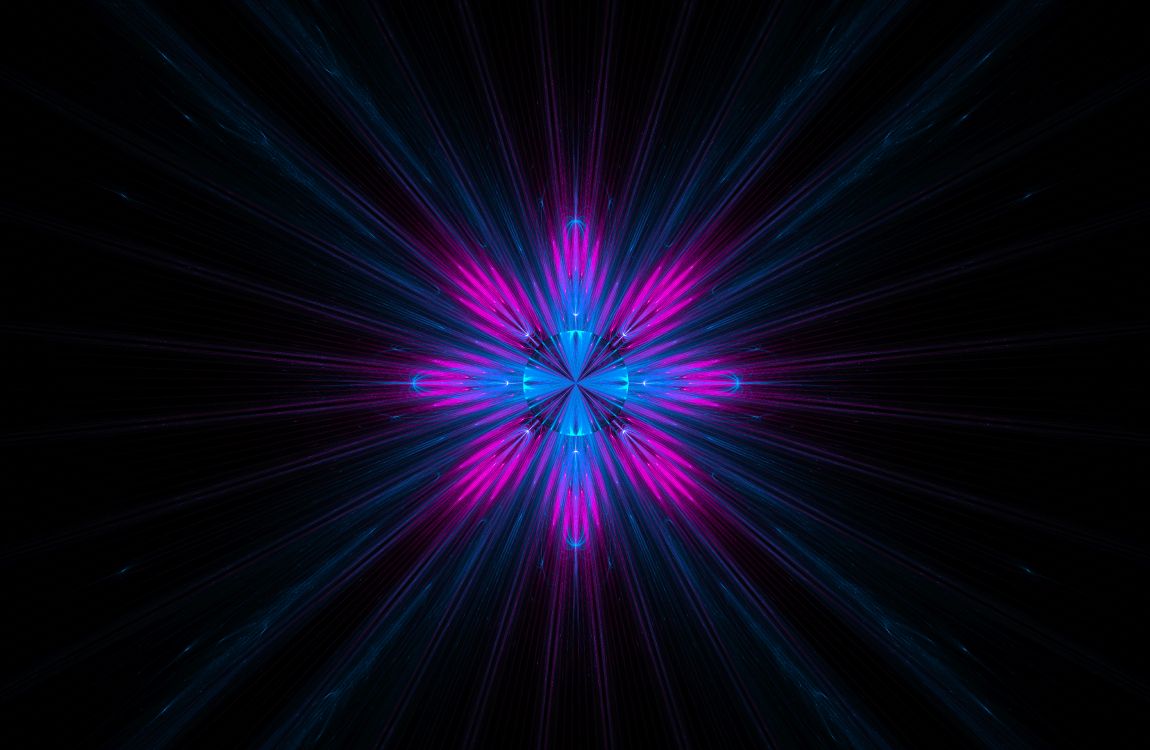 Lila Und Blaues Licht im Dunklen Raum. Wallpaper in 6400x4171 Resolution