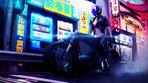 Image cyberpunk 2077, cyberpunk, tire, wheel, automotive tire