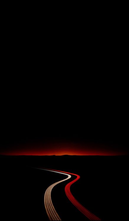 Atmosphäre, Naturlandschaft, Sonnenuntergang, Asphalt, Horizont. Wallpaper in 1080x1852 Resolution