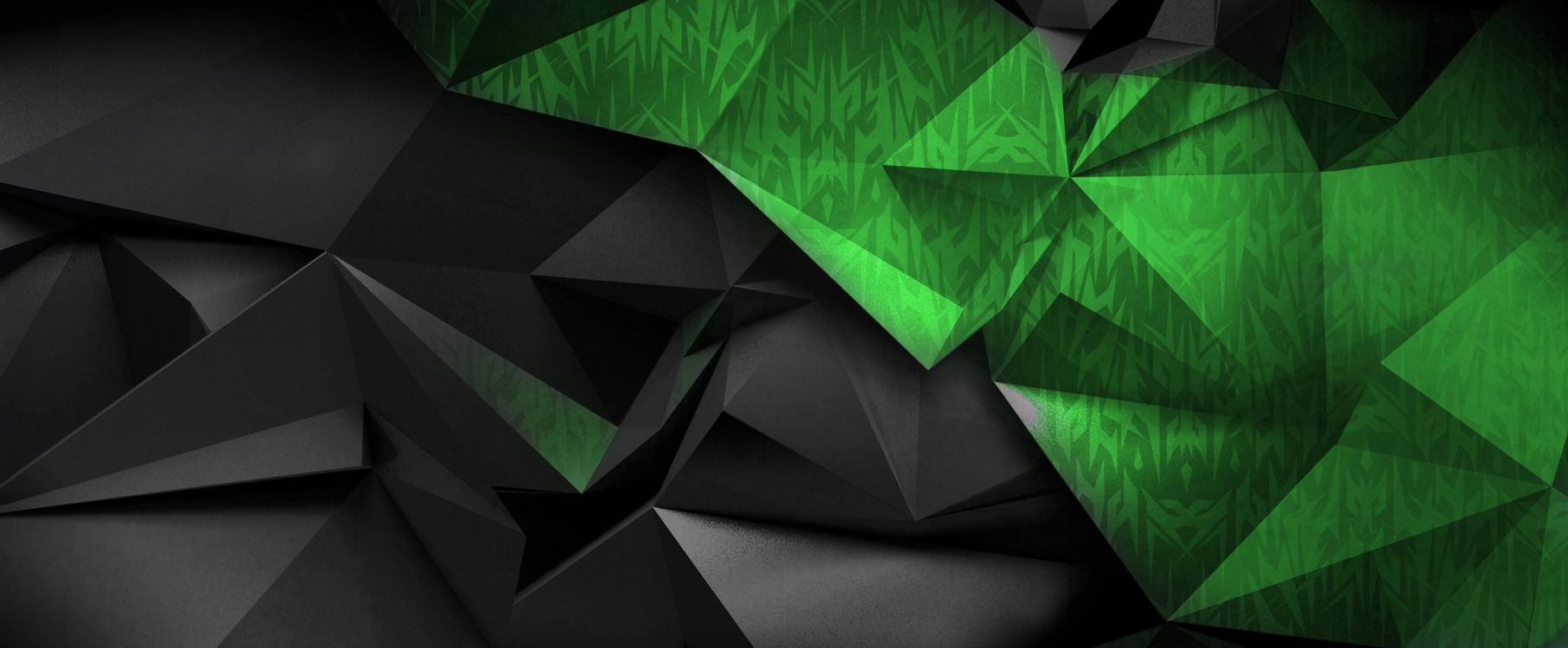 Acer, Verde, Diseño, Patrón, Gráficos. Wallpaper in 5064x2093 Resolution