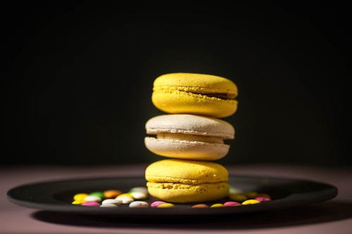 Image macaroon, macaron, dessert, Cookie, baking