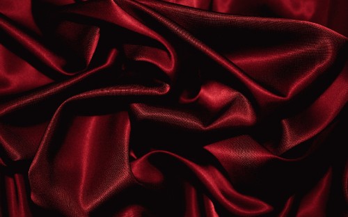 Image red textile in close up photography