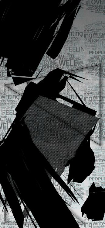 Noir et Blanc, Affiche, Graphique, Capuchon, de Teintes et de Nuances. Wallpaper in 1080x2340 Resolution