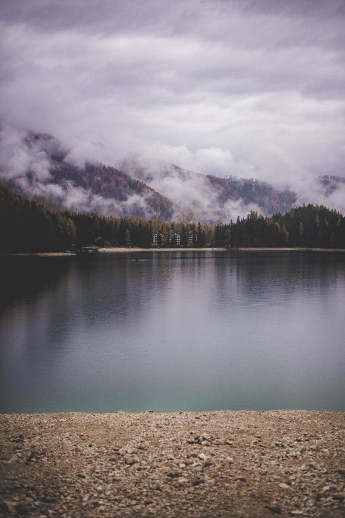 sky, inlet, lake, cloud, fjord