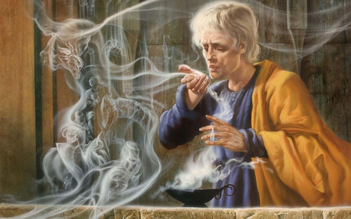 Frau im Gelben Und Schwarzen Langarmhemd Raucht. Wallpaper in 1920x1200 Resolution