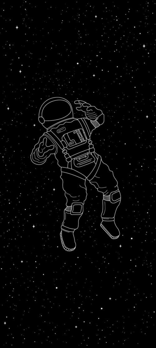 Image astronaut, amoled, black aesthetic space, space, Aesthetics