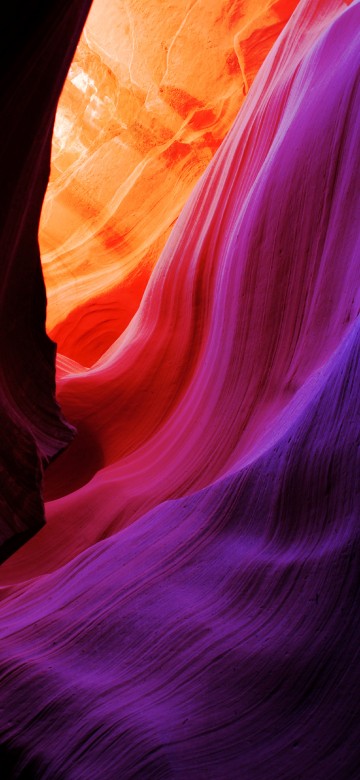 Image antelope canyon, canyon, Slot canyon, purple, red