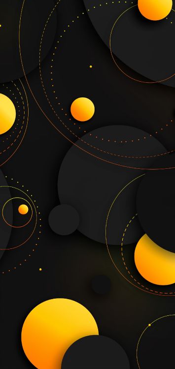Naranja, Morena, Amarillo, Arte, Patrón. Wallpaper in 1517x3200 Resolution