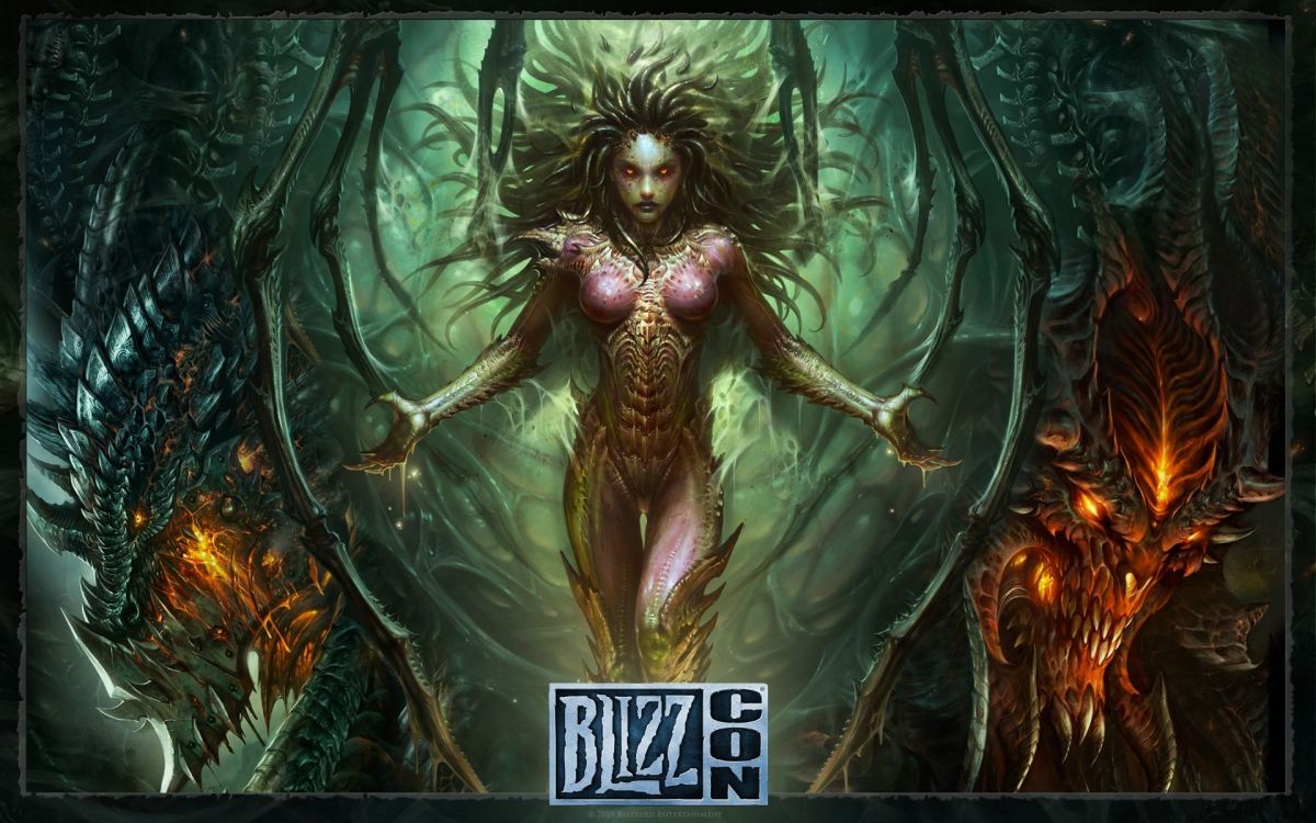 la Mitología, Zerg, Sarah Kerrigan, Personajes de Starcraft, Blizzard Entertainment. Wallpaper in 1920x1200 Resolution