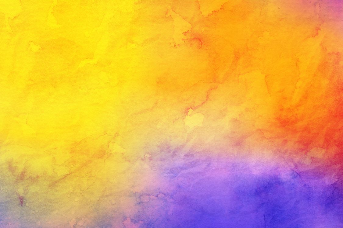 Gelb Blau Und Lila Abstrakte Malerei. Wallpaper in 3000x2000 Resolution