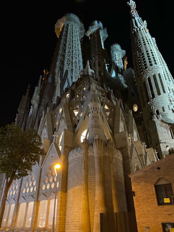 Barcelone, Espagne, L'architecture Médiévale, Attraction Touristique, Nuit. Wallpaper in 3024x4032 Resolution