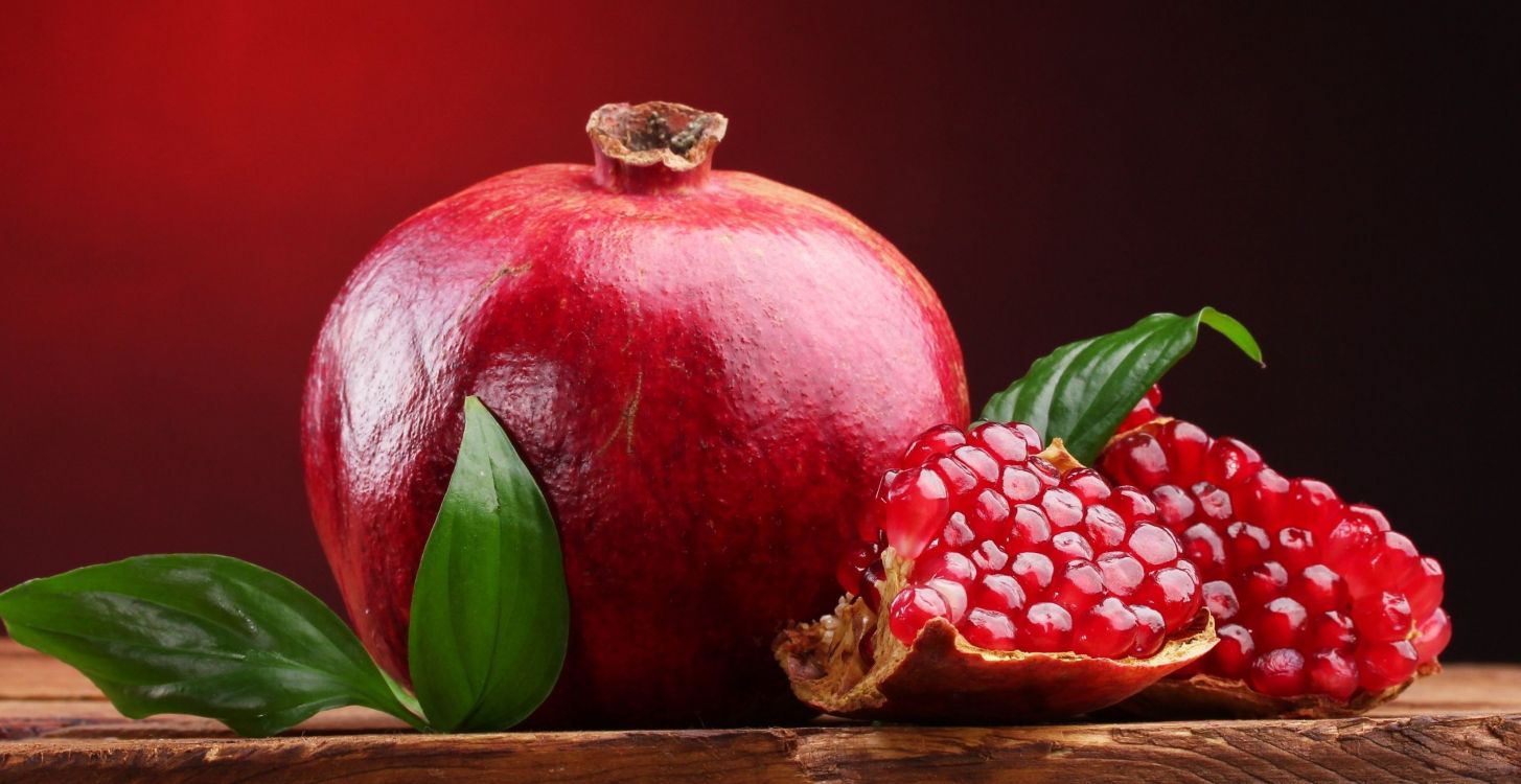 Red Fruit on Brown Wooden Table. Wallpaper in 3300x1700 Resolution