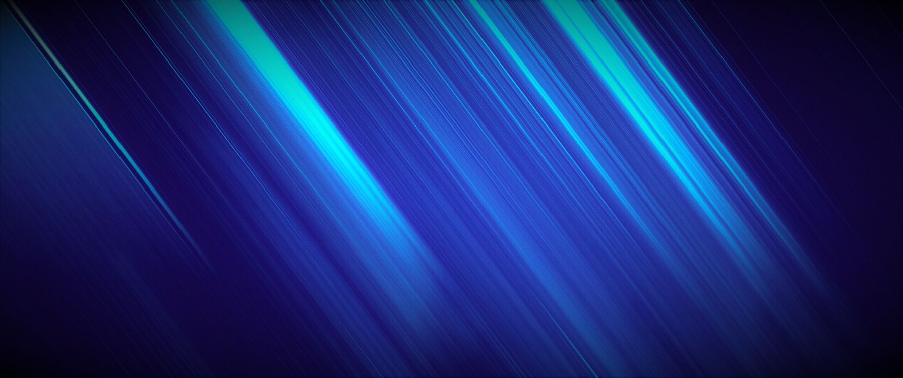 Blau- Und Schwarzlicht Digitale Tapete. Wallpaper in 3440x1440 Resolution