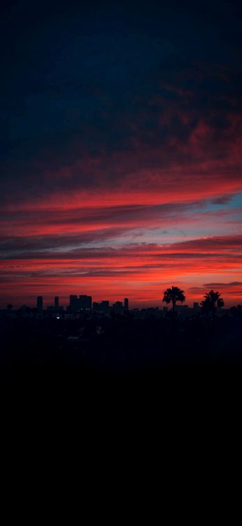 Ambiente, Paisaje Natural, Afterglow, Atardecer, Cumulus. Wallpaper in 1080x2340 Resolution