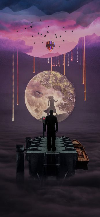 气氛, 光, 窗口, 艺术, 天文学对象 壁纸 1080x2340 允许