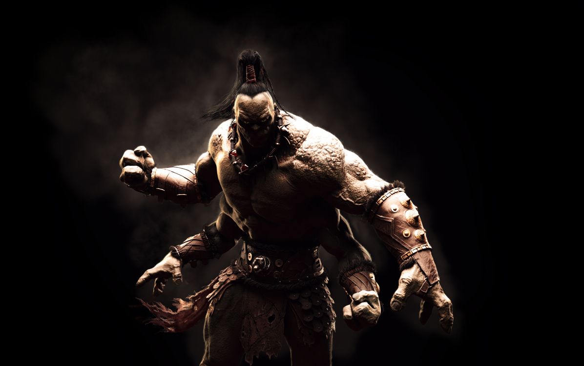 Mortal Kombat x, Goro, Jeu de Combat, Figurine, Obscurité. Wallpaper in 3552x2227 Resolution