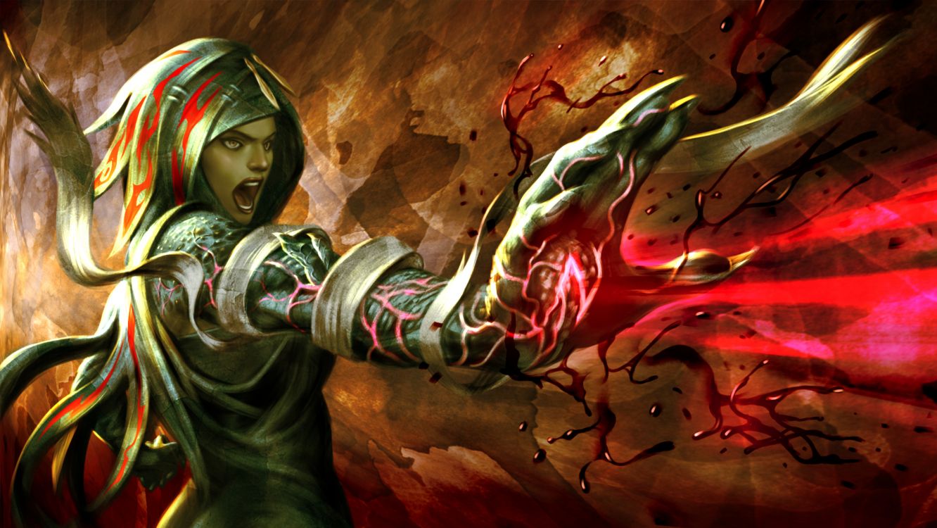 Concepto de Arte, Magia, Ilustración, Arte, Juego de Pc. Wallpaper in 3500x1970 Resolution