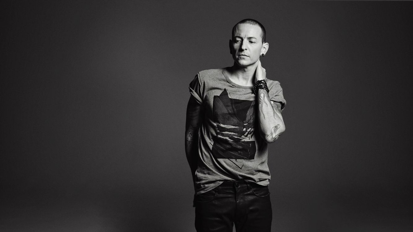 Chester Bennington, Linkin Park, Sica, Data, Monocromo. Wallpaper in 5443x3061 Resolution