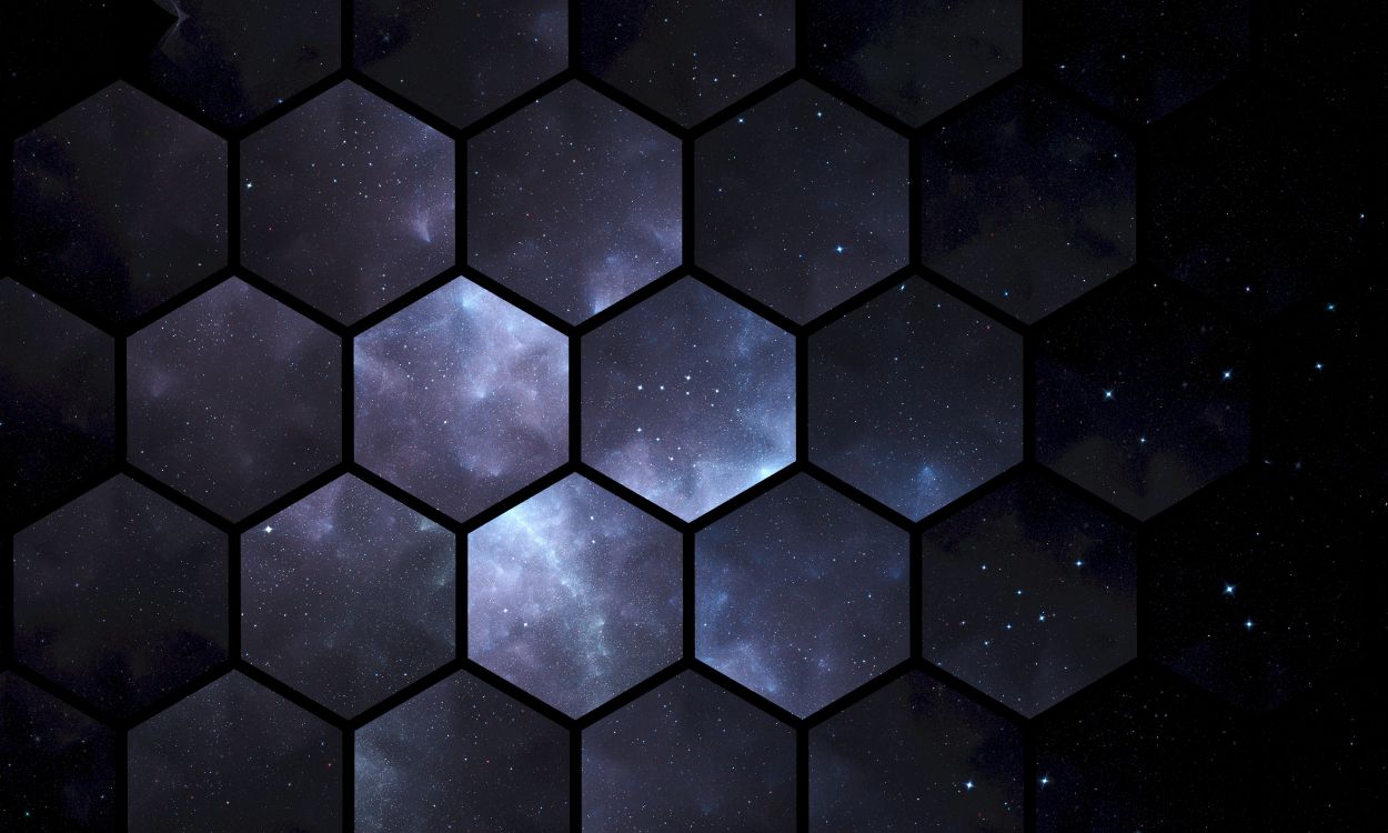 六角, 形状, 空间, 矩形, 复合材料 壁纸 6400x3840 允许