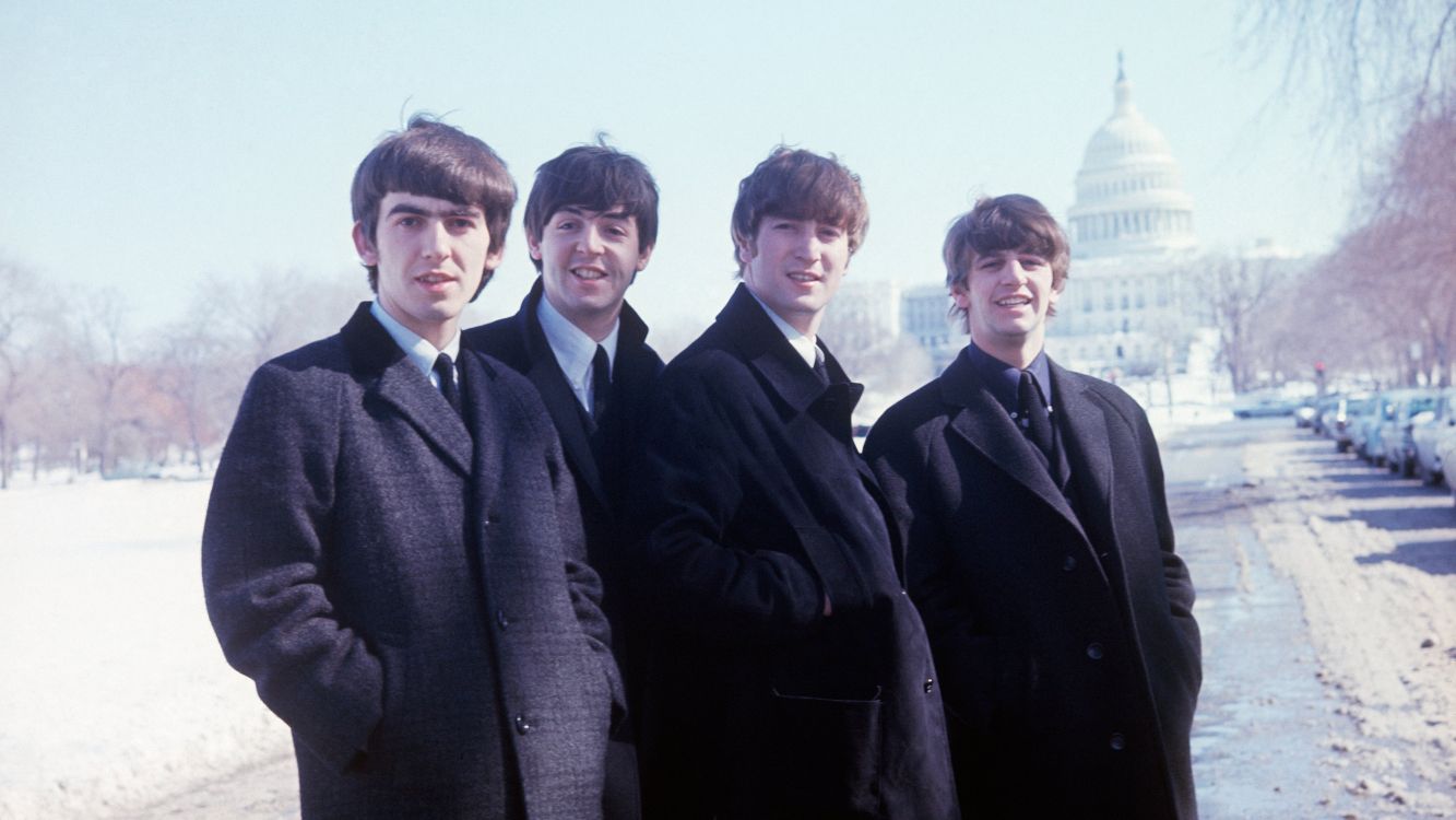Paul McCartney, Ringo Starr, Los Beatles, Grupo Social, Traje. Wallpaper in 3840x2160 Resolution