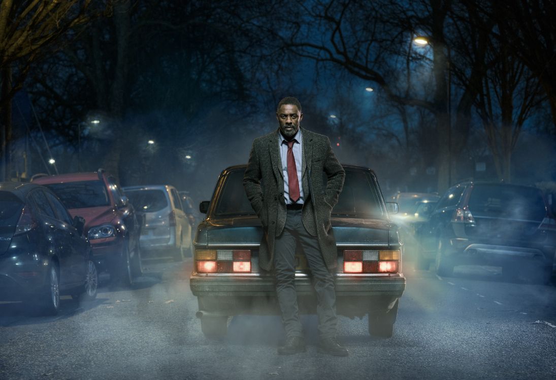 伊德里斯·厄尔巴（Idris Elba）, 午夜, 气氛, 数字合成, 电视 壁纸 4227x2894 允许