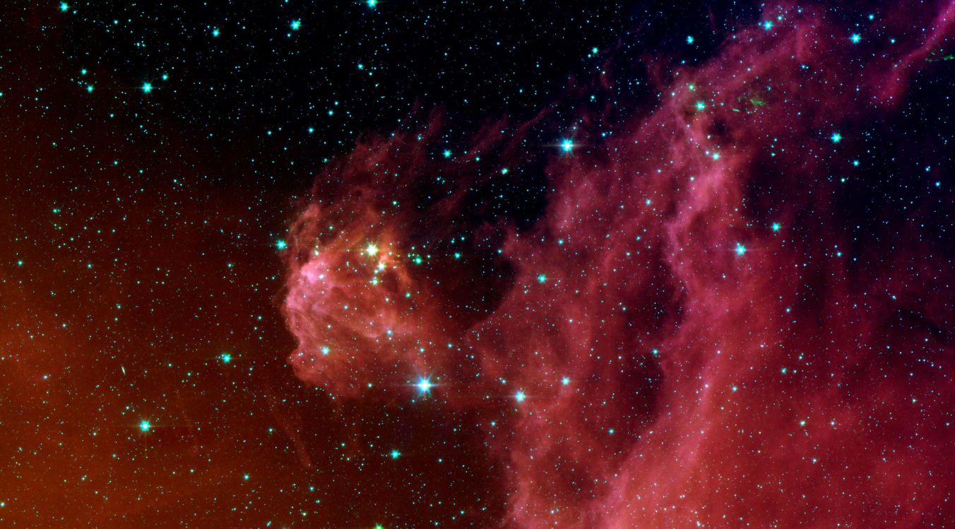 Rote Und Schwarze Galaxie Mit Sternen. Wallpaper in 3086x1711 Resolution