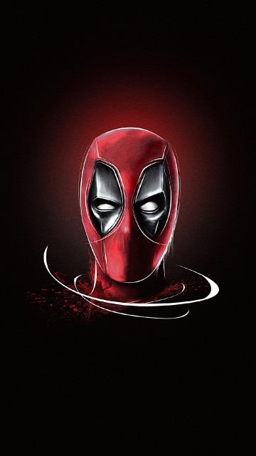 Image red and black mask illustration