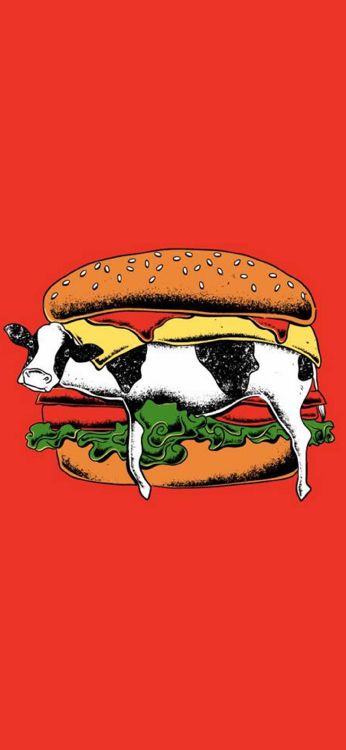 Hamburger, Dessin, Aliment, Cartoon, Chien. Wallpaper in 1080x2340 Resolution