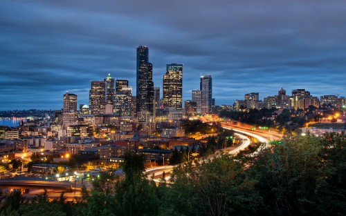 Image city lights during night time