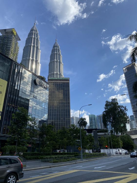 petronas towers, kuala lumpur, Malaysia, daytime, road