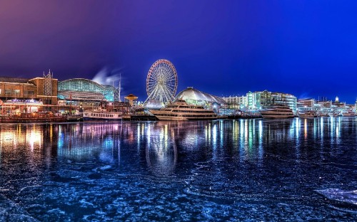 Image sydney opera house near body of water during night time