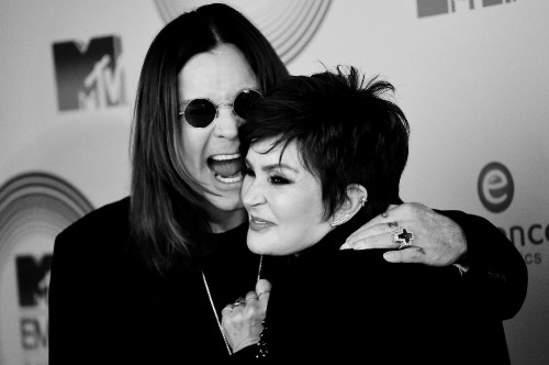 Image Ozzy Osbourne, Sharon Osbourne, the x factor, black, snapshot