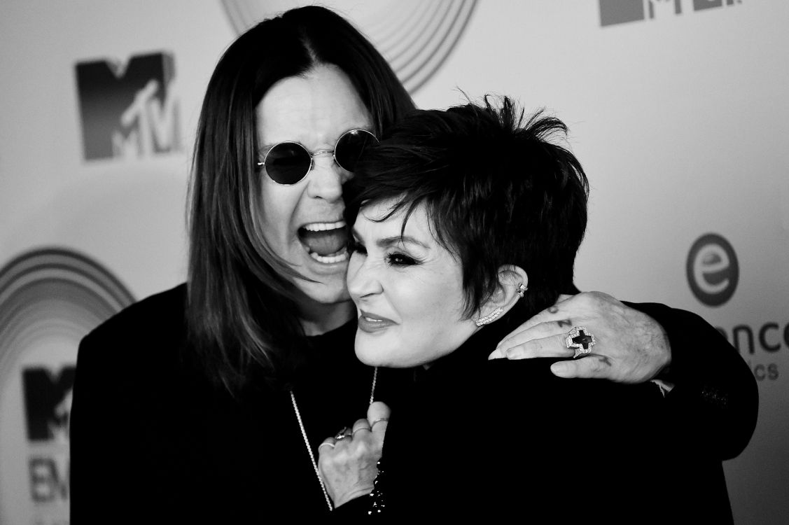 Ozzy Osbourne, Sharon Osbourne, the x factor, black, snapshot