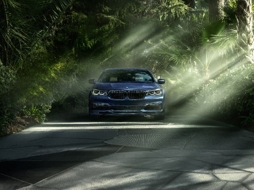 Image blue bmw m 3 on road