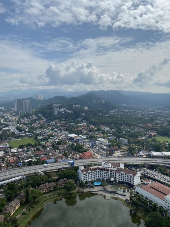 cloud, urban area, residential area, city, landscape