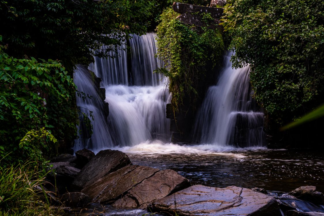 waterfall, nature, water, river, landscape