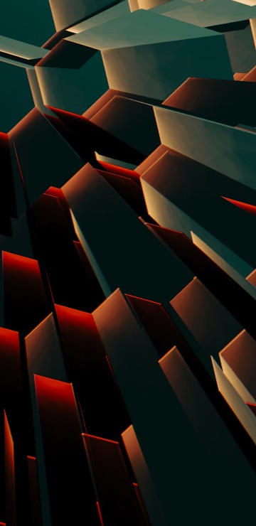 Image light, hexagon, design, graphics, orange
