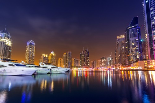 Image city skyline during night time