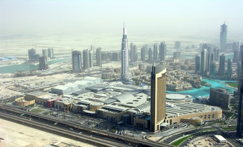 Image aerial view of city buildings during daytime