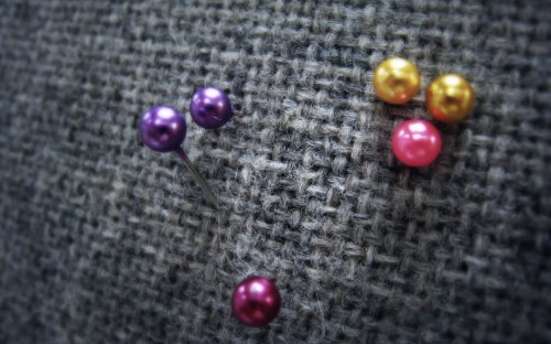 Image purple yellow and red beads