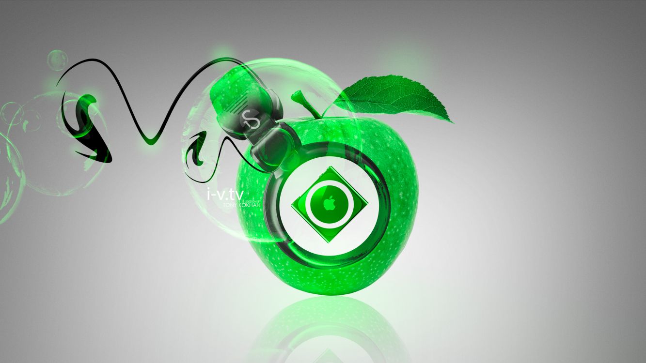 Green and White Eye Illustration. Wallpaper in 3840x2160 Resolution