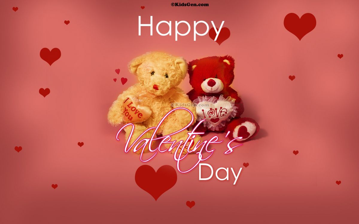 le Jour de Valentines, Nounours, Cœur, Amour, Texte. Wallpaper in 2880x1800 Resolution