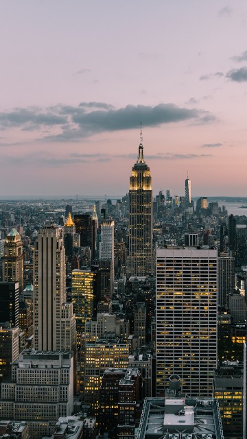 Image new york city, city, Top of the Rock, cloud, building