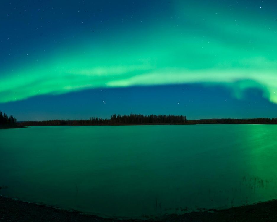 Aurora, Natur, Gr, Blau, Horizont. Wallpaper in 5120x4096 Resolution