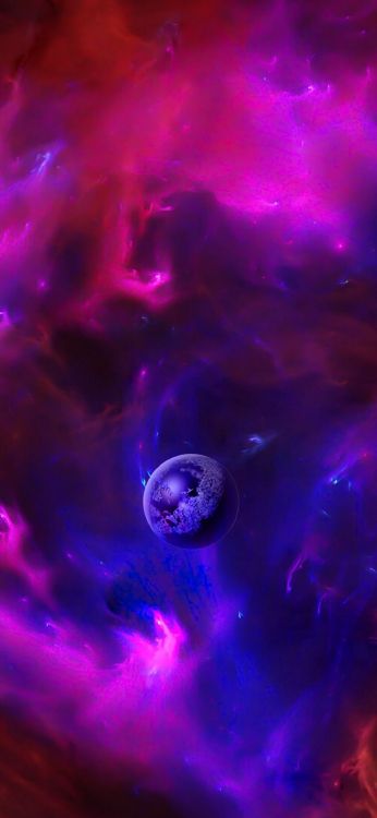 Atmosphère, Tablet, Purple, Blue, Violette. Wallpaper in 1080x2340 Resolution