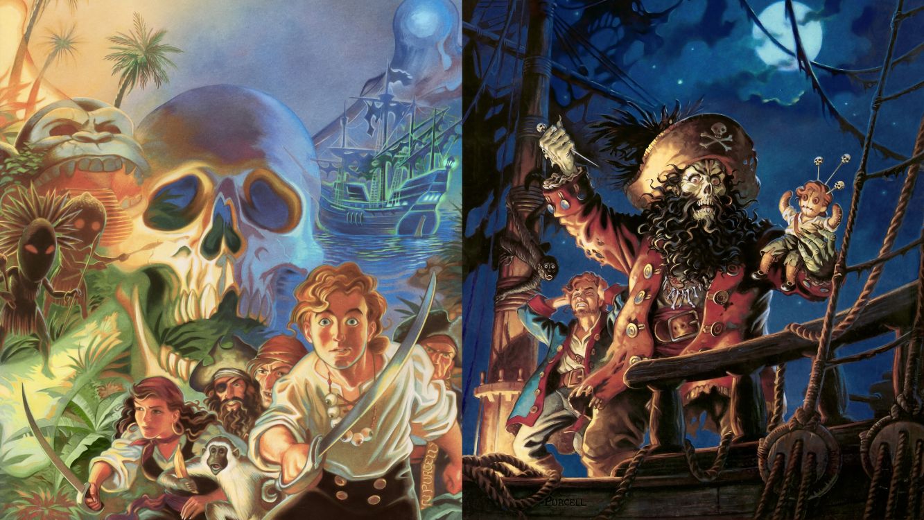 Monkey Island Poster, The Secret of Monkey Island, Monkey Island 2 LeChucks Revenge, The Curse of Monkey Island, Poster. Wallpaper in 3840x2160 Resolution