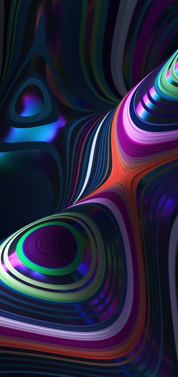 Art Fractal, Symétrie, Art, la Pureté de la Couleur, Purple. Wallpaper in 1421x3000 Resolution